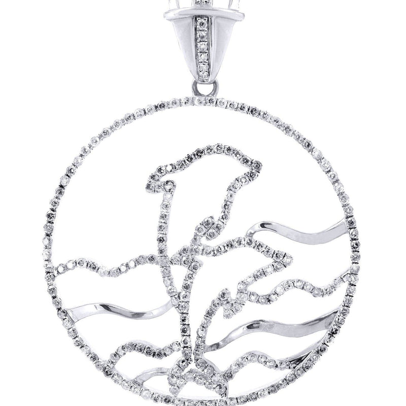 Diamond Dolphin Pendant | 1.55 Carats | 6 Grams