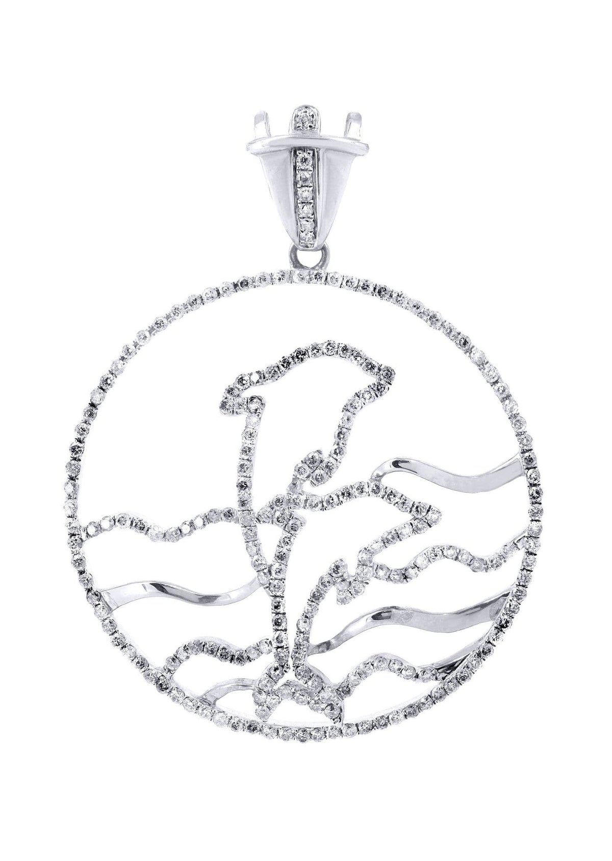 Diamond Dolphin Pendant | 1.55 Carats | 6 Grams