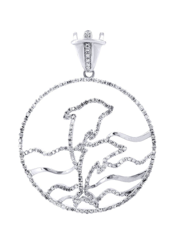 Diamond Dolphin Pendant | 1.55 Carats | 6 Grams