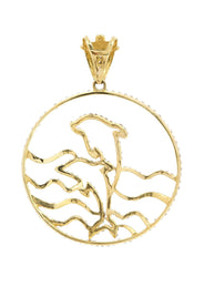 Diamond Dolphin Pendant | 1.59 Carats | 5.85 Grams