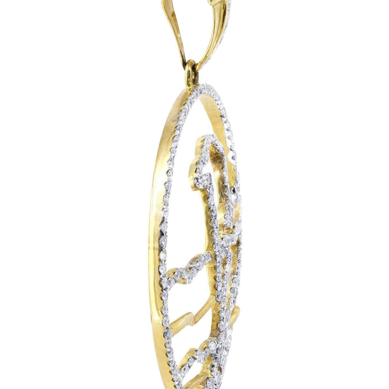 Diamond Dolphin Pendant | 1.59 Carats | 5.85 Grams