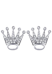 Diamond Earrings For Men |  14K White Gold  | 0.57 Carats