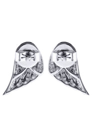 Angel Diamond Earrings For Men |  14K White Gold  | 0.89 Carats