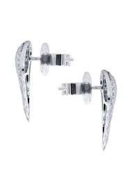 Angel Diamond Earrings For Men |  14K White Gold  | 0.89 Carats