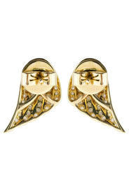 Diamond Earrings For Men |  14K Yellow Gold  | 0.9 Carats