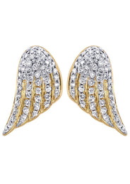 Diamond Earrings For Men |  14K Yellow Gold  | 1.56 Carats