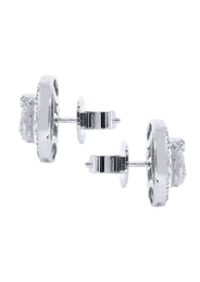 Diamond Earrings For Men |  14K White Gold  | 0.84 Carats