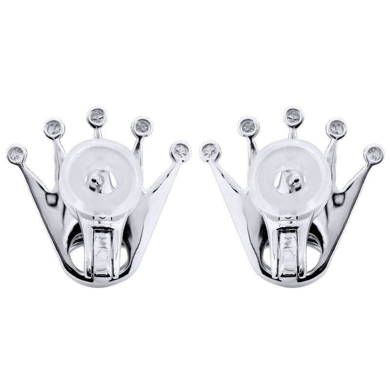 Diamond Earrings For Men |  14K White Gold  | 0.86 Carats