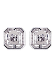 Diamond Stud Earrings For Men | 14K White Gold | 0.86 Carats