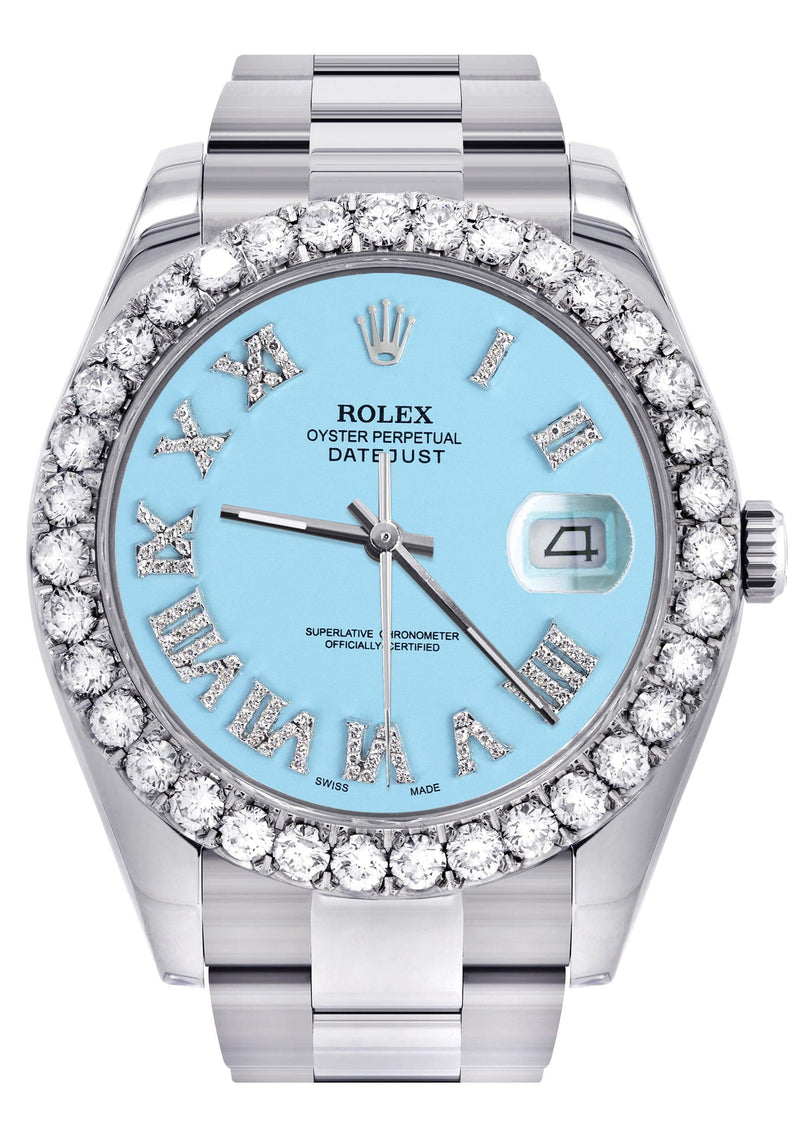 Rolex Datejust II Watch | 41 MM | Light Blue Roman Dial | Oyster Band