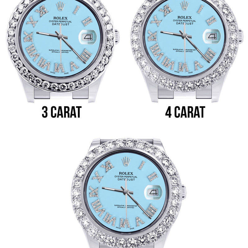 Rolex Datejust II Watch | 41 MM | Light Blue Roman Dial | Oyster Band