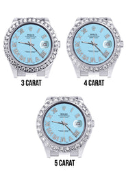 Rolex Datejust II Watch | 41 MM | Light Blue Roman Dial | Oyster Band