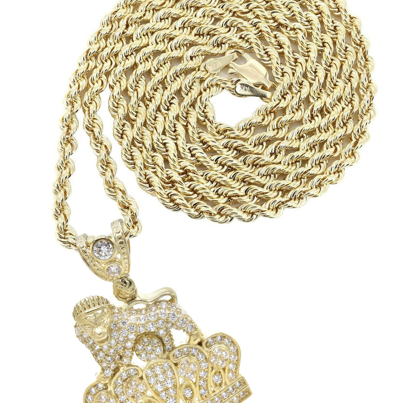 10K Yellow Gold  Lion Necklace | Appx. 16.4 Grams