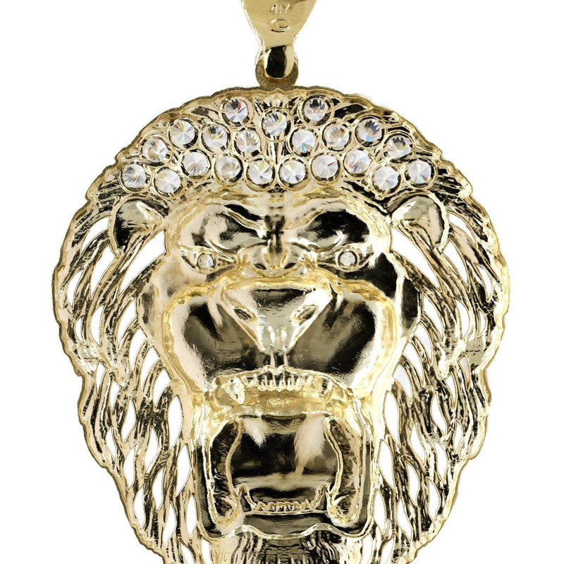 Lion 10K Gold Pendant | 17.9 Grams