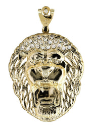 Lion 10K Gold Pendant | 17.9 Grams