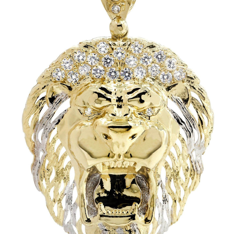 Lion 10K Gold Pendant | 17.9 Grams