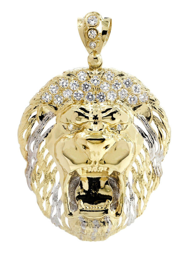 Lion 10K Gold Pendant | 17.9 Grams