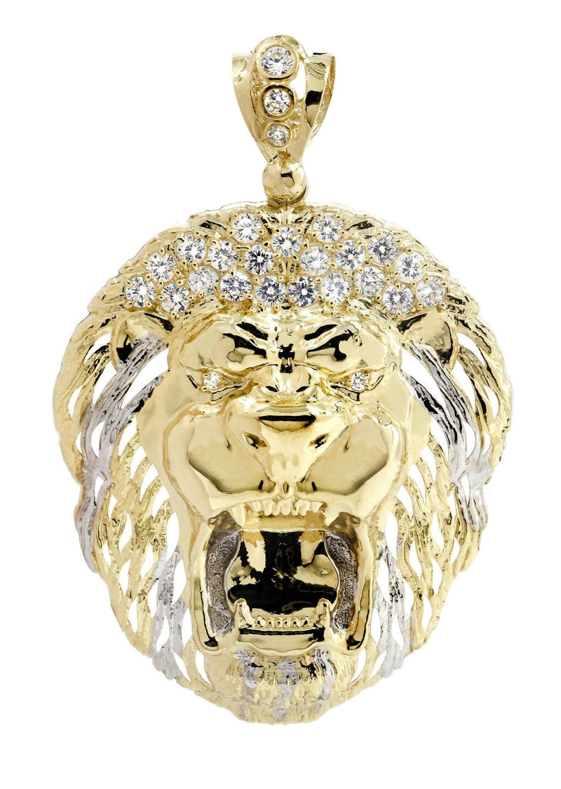 Lion 10K Gold Pendant | 17.9 Grams