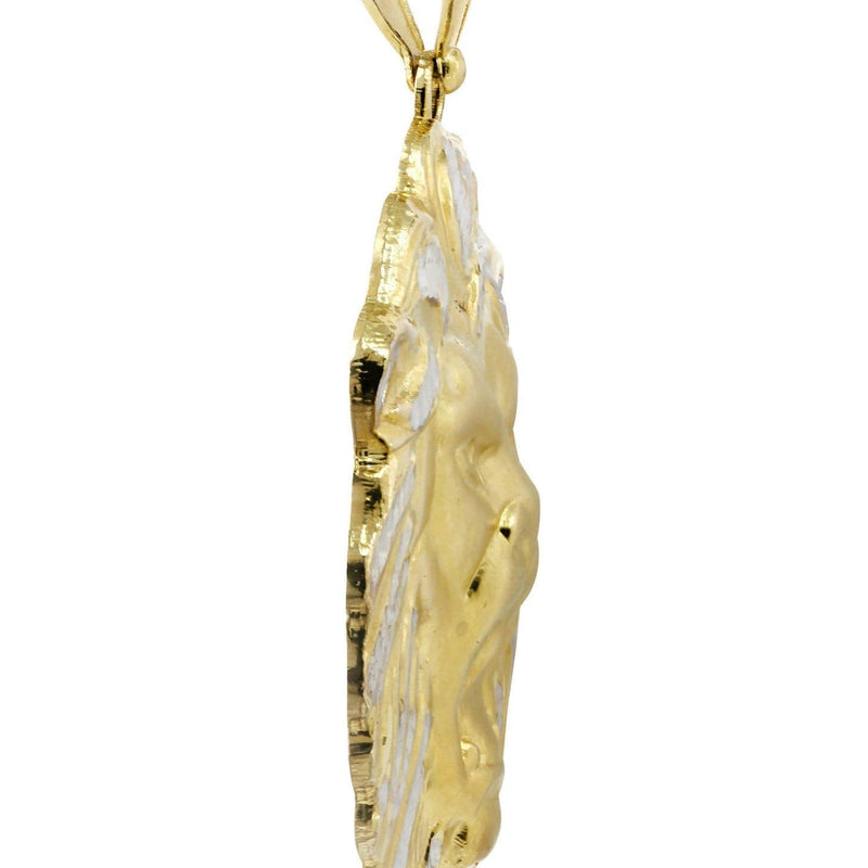 Lion 10K Gold Pendant | 41.8 Grams