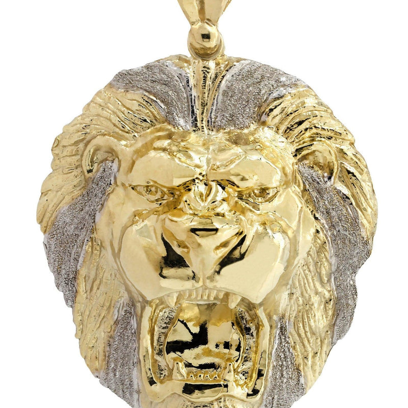 Lion 10K Gold Pendant | 28.3 Grams