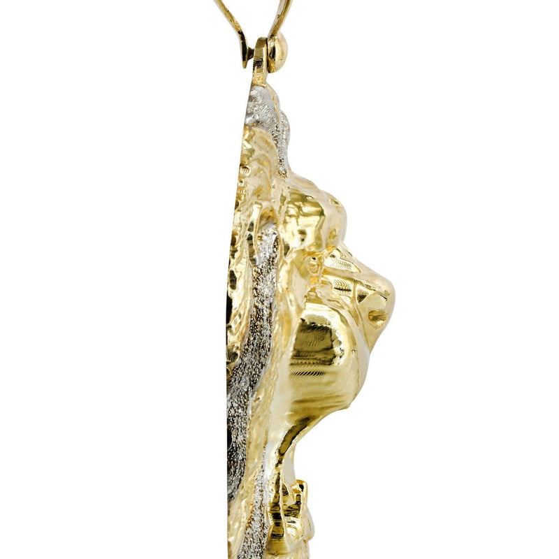 Lion 10K Gold Pendant | 28.3 Grams