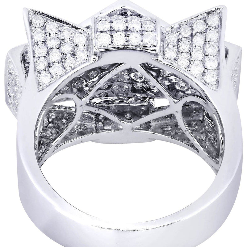 White Gold Mens Diamond Ring| 3.54 Carats| 15.64 Grams