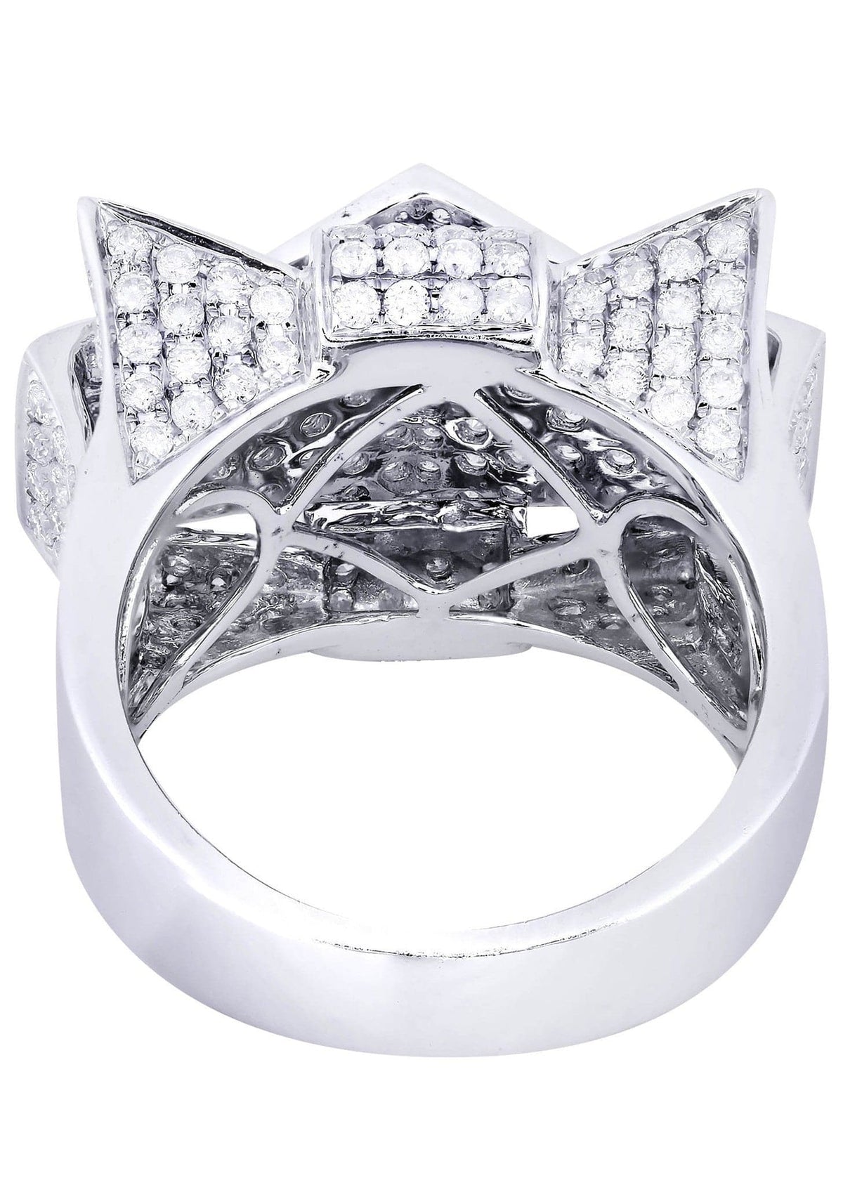 White Gold Mens Diamond Ring| 3.54 Carats| 15.64 Grams