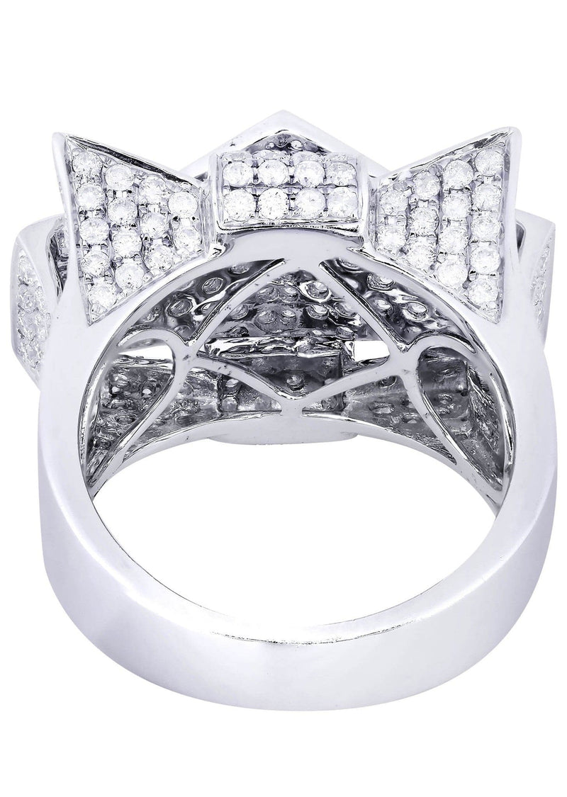 White Gold Mens Diamond Ring| 3.54 Carats| 15.64 Grams