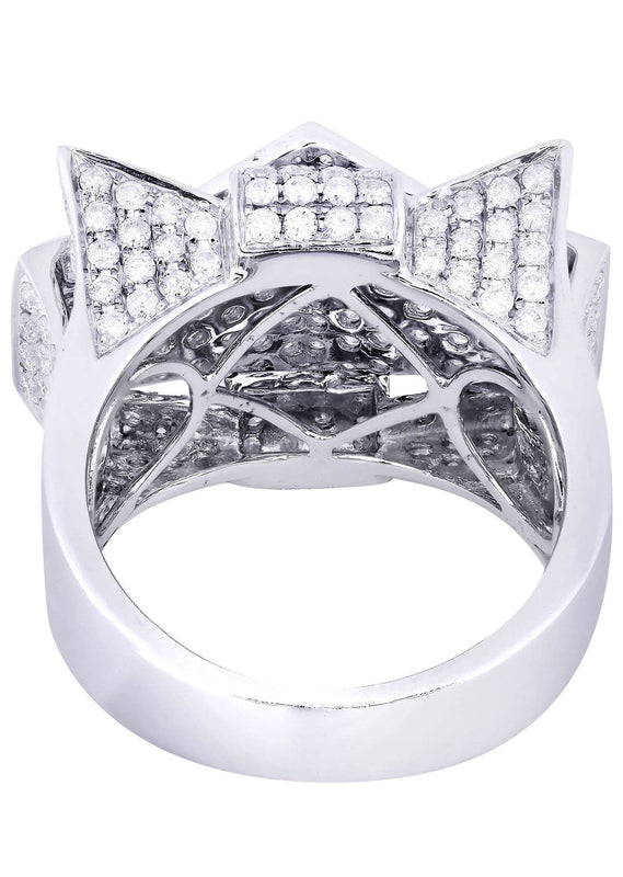 White Gold Mens Diamond Ring| 3.54 Carats| 15.64 Grams