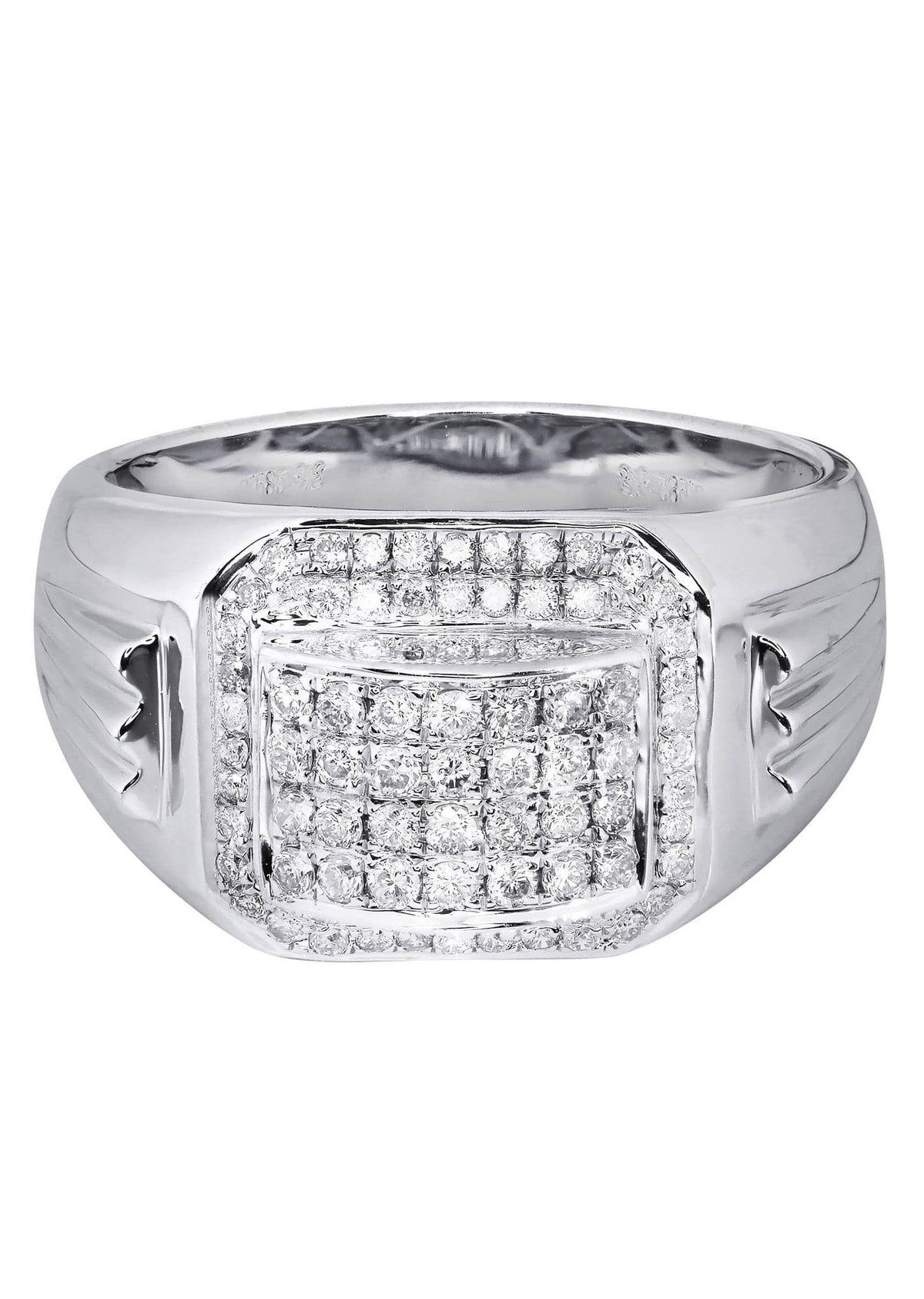 White Gold Mens Diamond Ring| 0.67 Carats| 9.61 Grams