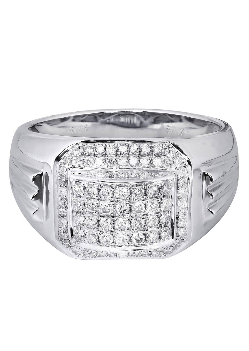 White Gold Mens Diamond Ring| 0.67 Carats| 9.61 Grams