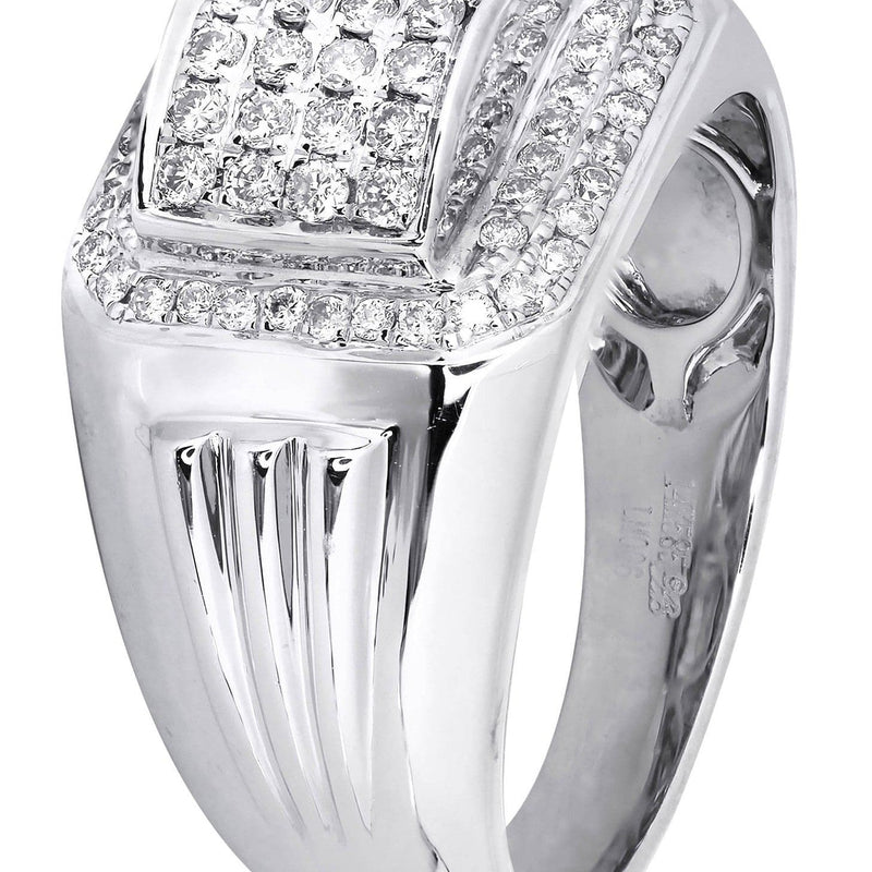 White Gold Mens Diamond Ring| 0.67 Carats| 9.61 Grams
