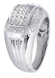 White Gold Mens Diamond Ring| 0.67 Carats| 9.61 Grams