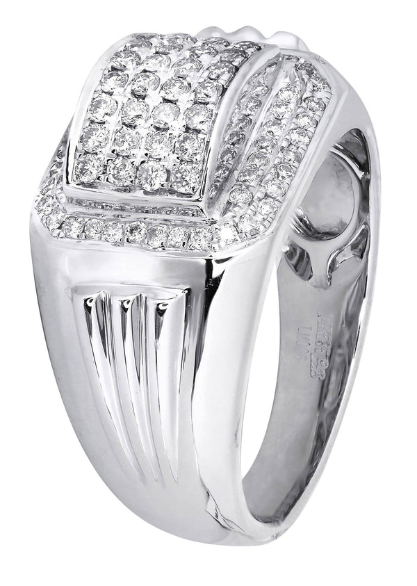 White Gold Mens Diamond Ring| 0.67 Carats| 9.61 Grams
