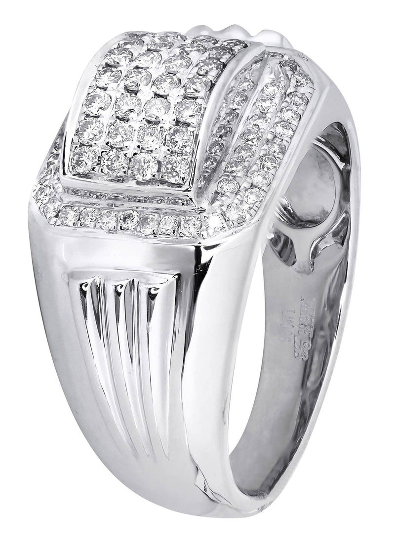 White Gold Mens Diamond Ring| 0.67 Carats| 9.61 Grams