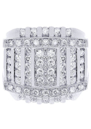 White Gold Mens Diamond Ring| 2.36 Carats| 18.86 Grams