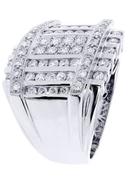 White Gold Mens Diamond Ring| 2.36 Carats| 18.86 Grams
