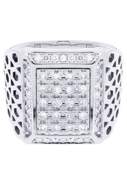 White Gold Mens Diamond Ring| 1.03 Carats| 19.11 Grams
