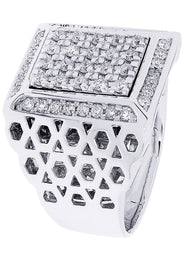 White Gold Mens Diamond Ring| 1.03 Carats| 19.11 Grams