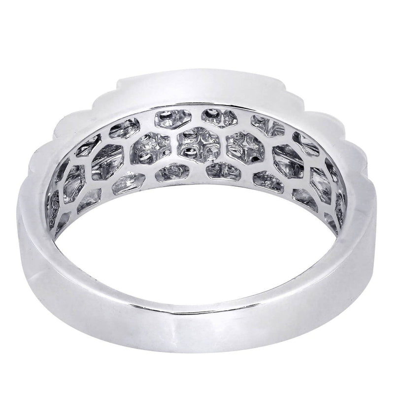 White Gold Mens Diamond Ring| 0.43 Carats| 7.13 Grams