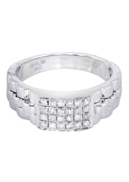 White Gold Mens Diamond Ring| 0.43 Carats| 7.13 Grams
