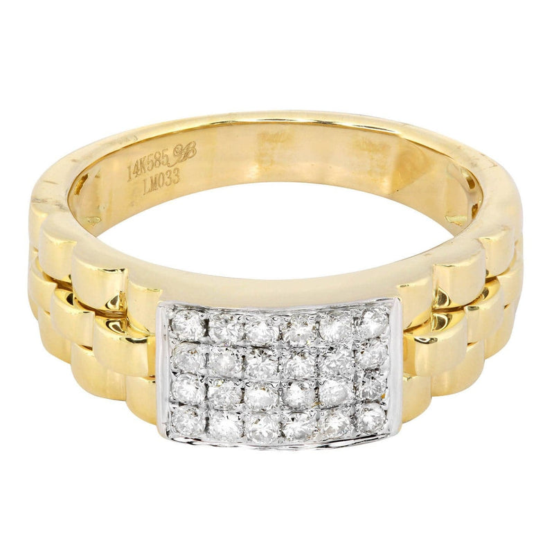 Mens Diamond Ring / Pinky Diamond Ring| 0.43 Carats