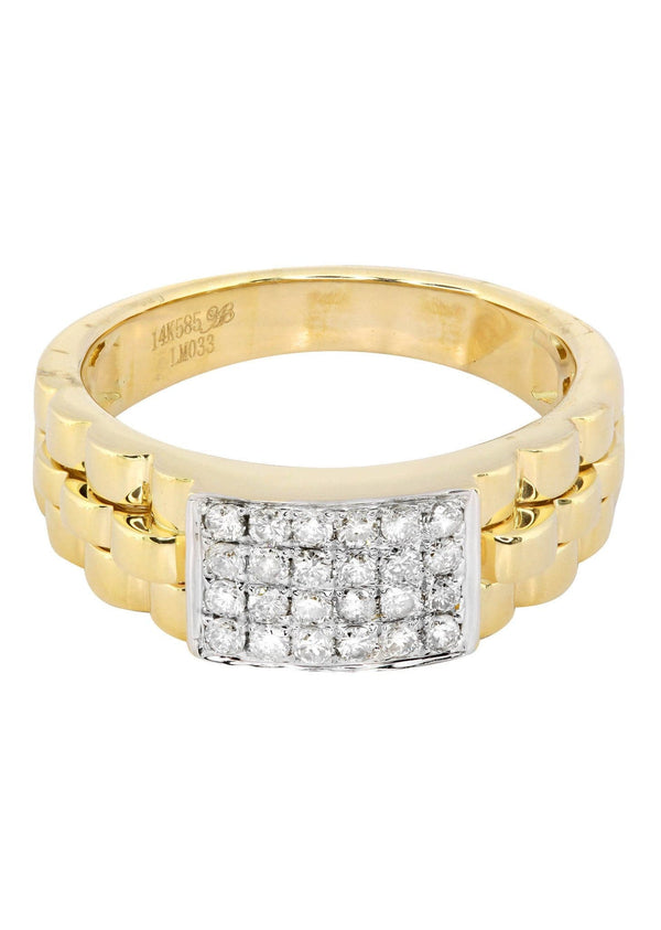 Mens Diamond Ring / Pinky Diamond Ring| 0.43 Carats