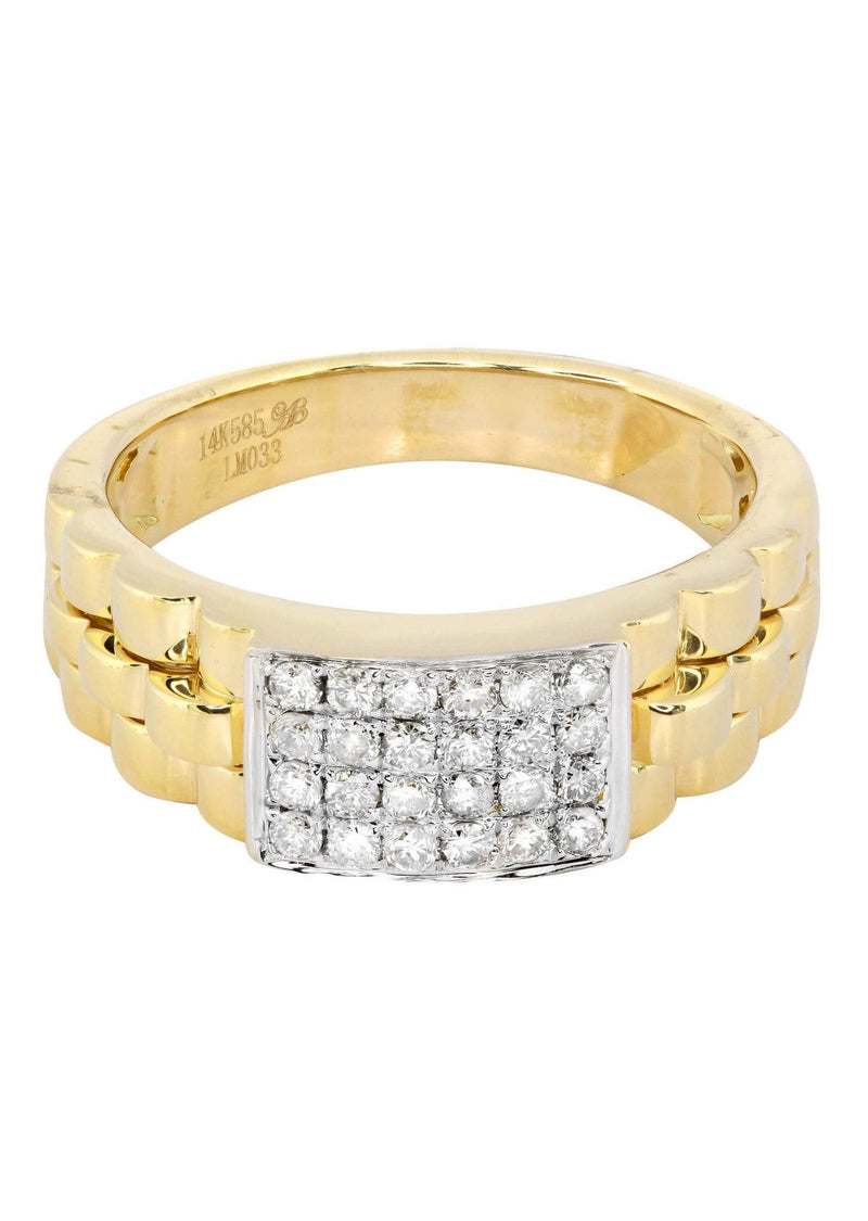 Mens Diamond Ring / Pinky Diamond Ring| 0.43 Carats
