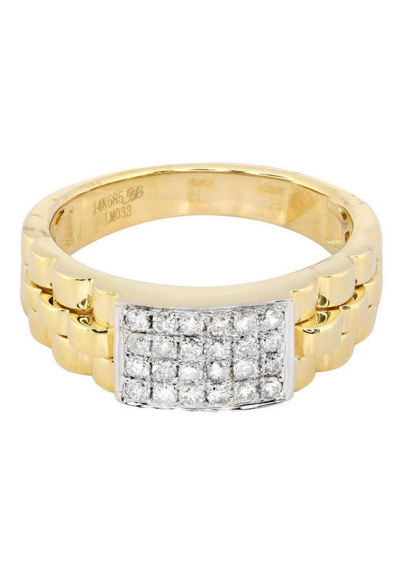 Mens Diamond Ring / Pinky Diamond Ring| 0.43 Carats