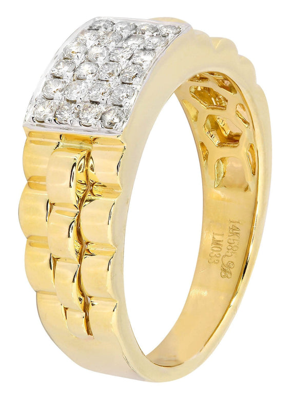 Mens Diamond Ring / Pinky Diamond Ring| 0.43 Carats