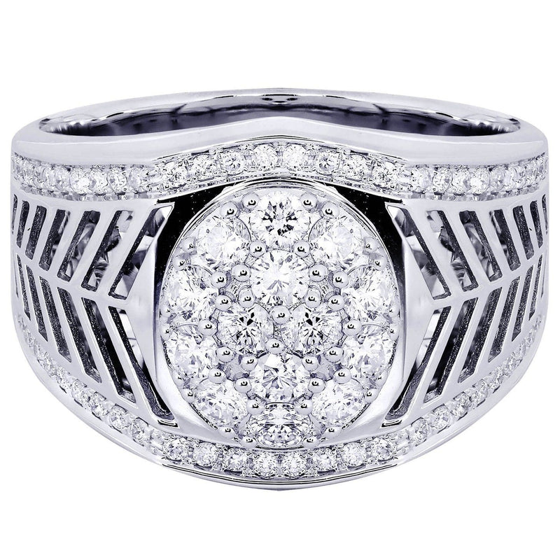 White Gold Mens Diamond Ring| 1.06 Carats| 13.66 Grams