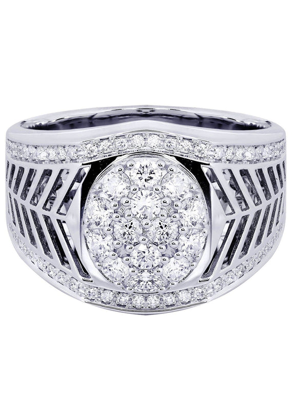 White Gold Mens Diamond Ring| 1.06 Carats| 13.66 Grams