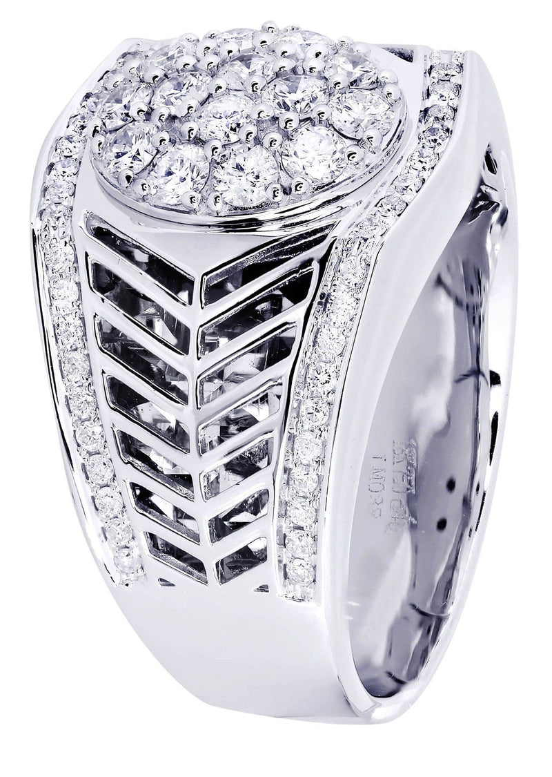White Gold Mens Diamond Ring| 1.06 Carats| 13.66 Grams