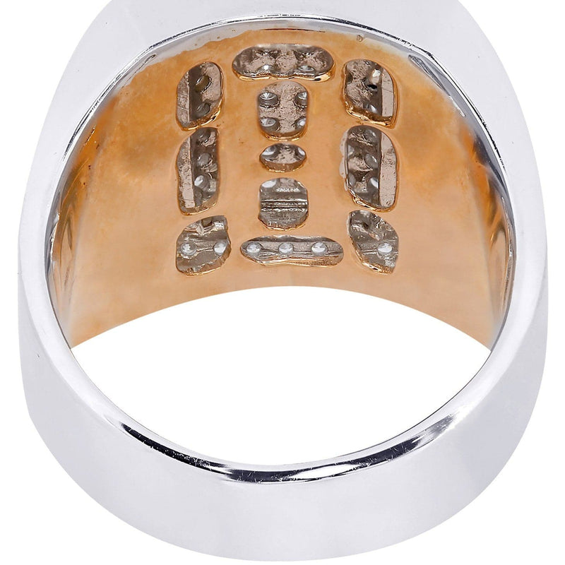 White Gold Mens Diamond Ring| 1 Carats| 16.55 Grams
